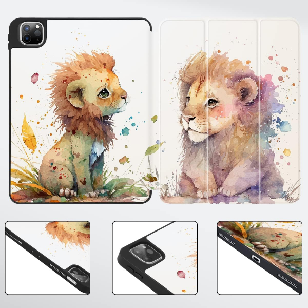 May Chen Standl iPad Pro Klf (12.9 in)-Cute Lion