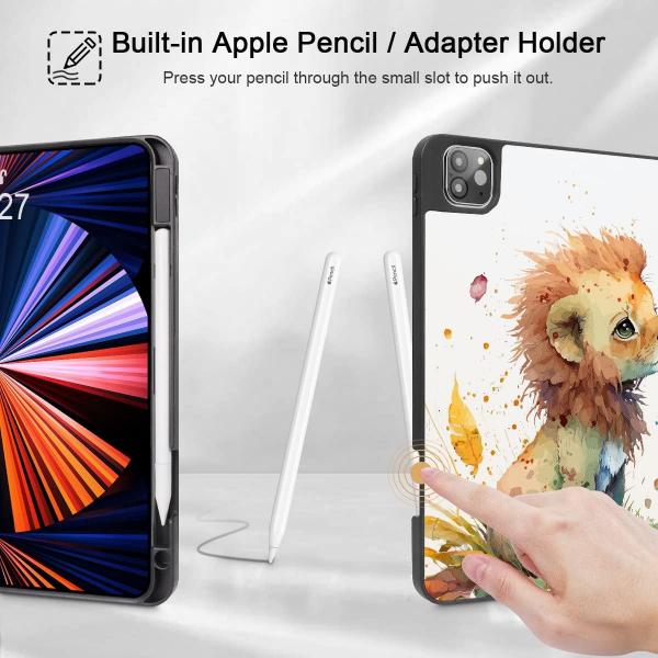 May Chen Standl iPad Pro Klf (12.9 in)-Cute Lion