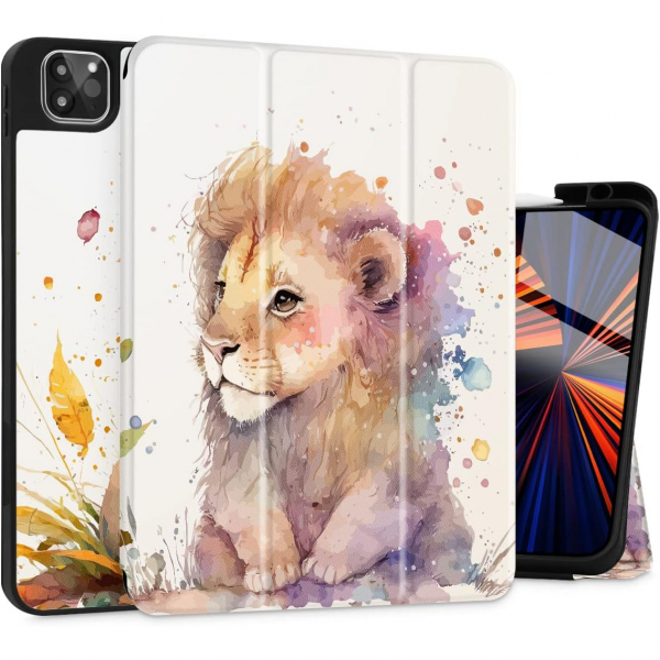 May Chen Standl iPad Pro Klf (12.9 in)-Cute Lion