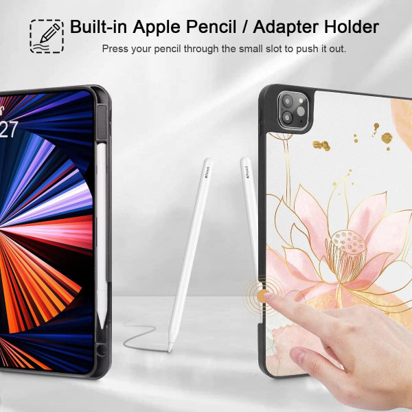 May Chen Standl iPad Pro Klf (12.9 in)-Lotus Flowers