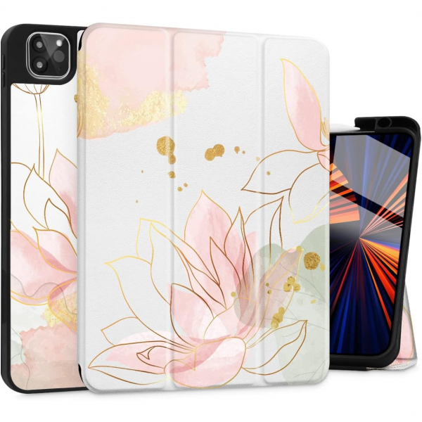 May Chen Standl iPad Pro Klf (12.9 in)-Lotus Flowers