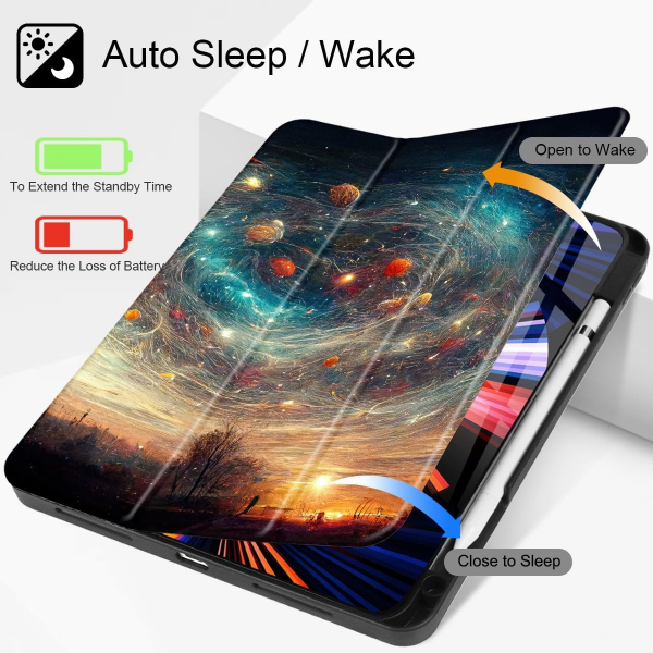 May Chen Standl iPad Pro Klf (12.9 in)-Space Galaxy