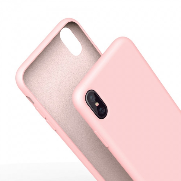 MeanLove Apple iPhone X Silikon K�l�f-Pink