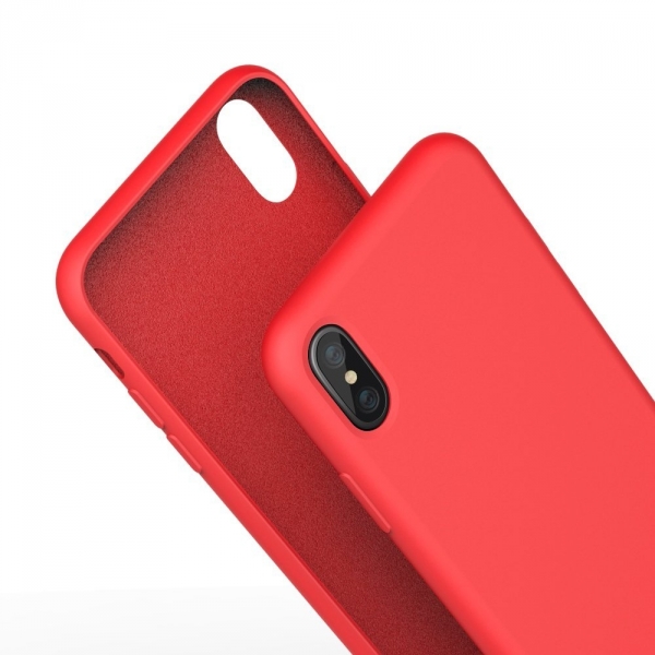 MeanLove Apple iPhone X Silikon K�l�f-Red
