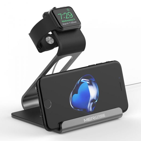 Mercase Apple Watch ve iPhone arj Stand-Space Grey