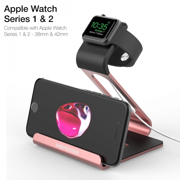 Mercase Apple Watch ve iPhone arj Stand-Rose Gold