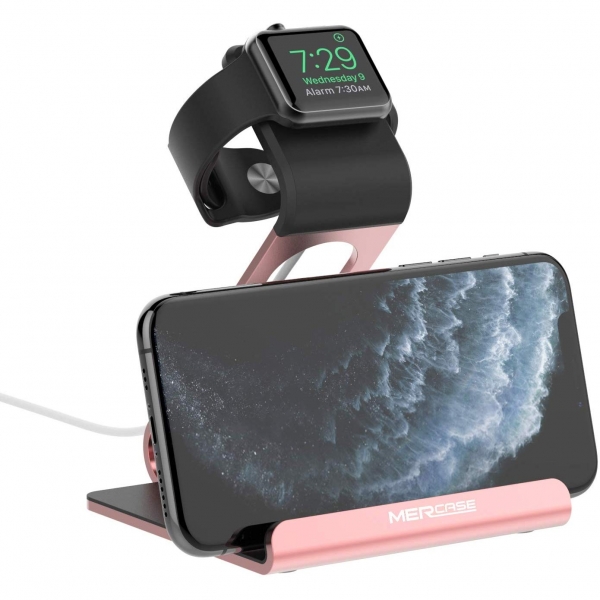 Mercase Apple Watch ve iPhone arj Stand-Rose Gold