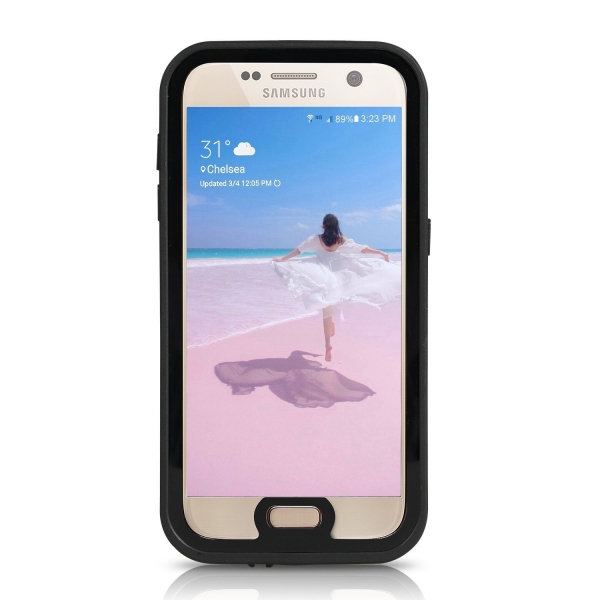 Meritcase Samsung Galaxy S7 Su Geirmez Klf-Black