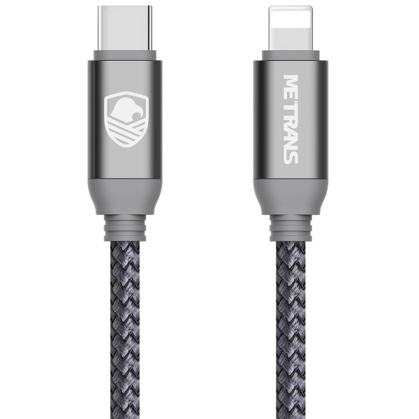 Metrans USB C to Lightning Kablosu-Grey