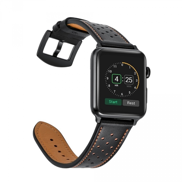 Mifa Apple Watch Deri Kay (42mm)-Black