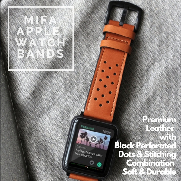 Mifa Apple Watch Deri Kay (42mm)-Brown
