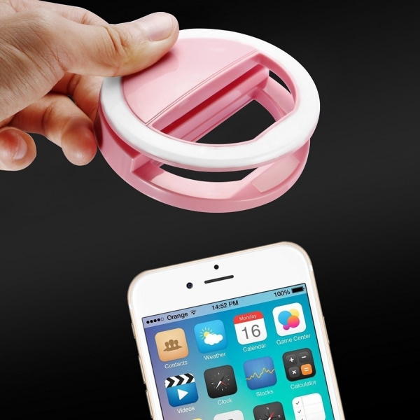 MindKoo 36 Highlight LED Flal Selfie Ring-Pink