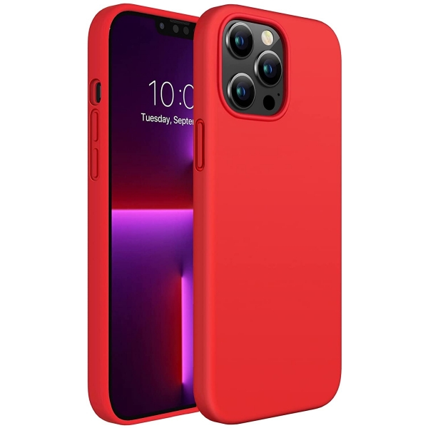 Miracase Silikon Apple iPhone 13 Pro Klf-Red