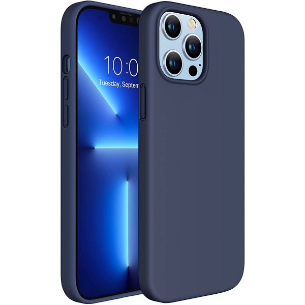 Miracase Silikon Apple iPhone 13 Pro Max Klf-Navy