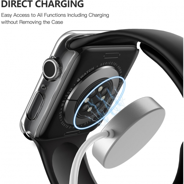 Misxi Apple Watch 10 46mm Bumper Klf -Black