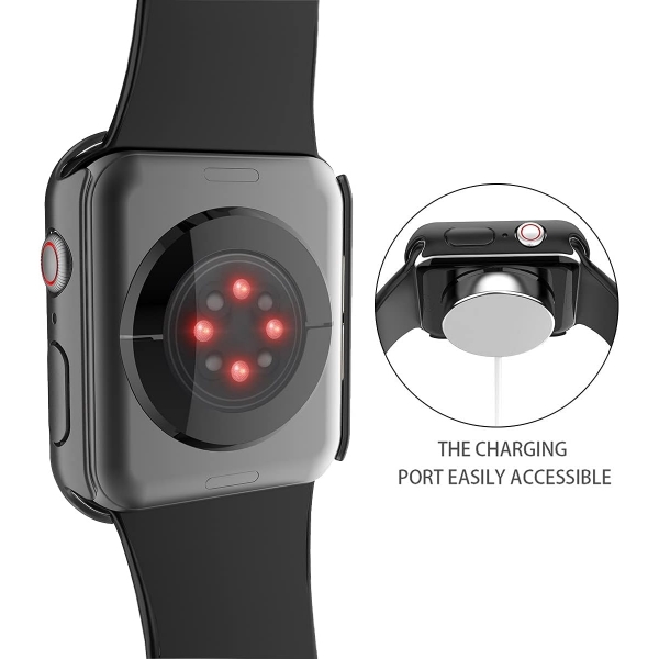 Misxi Apple Watch 9 Bumper Klf (2 Adet)(45mm)-Black 2