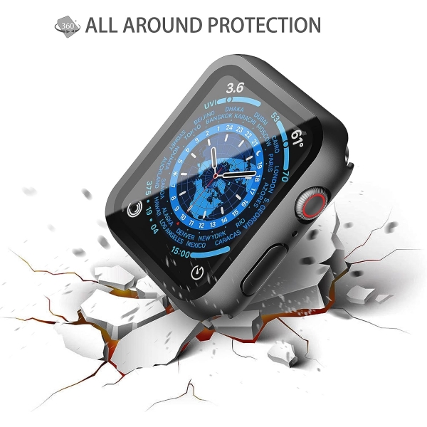Misxi Apple Watch 9 45mm Bumper Klf -Black 2