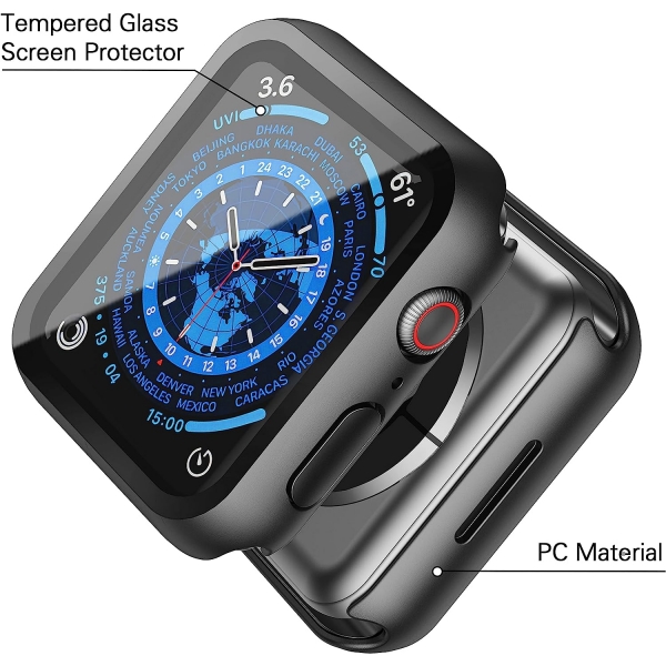 Misxi Apple Watch 9 45mm Bumper Klf -Black 2
