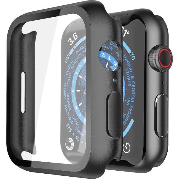 Misxi Apple Watch 9 Bumper Klf (2 Adet)(45mm)-Black 2