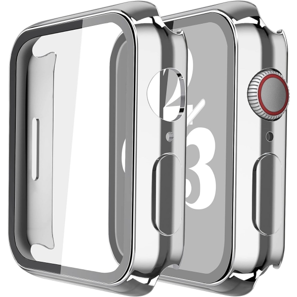 Misxi Apple Watch 9 45mm Bumper Klf -Silver