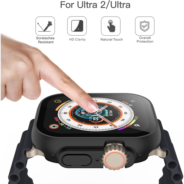 Misxi Apple Watch Ultra/2 Bumper Klf (2 Adet)(49mm)-Black 2