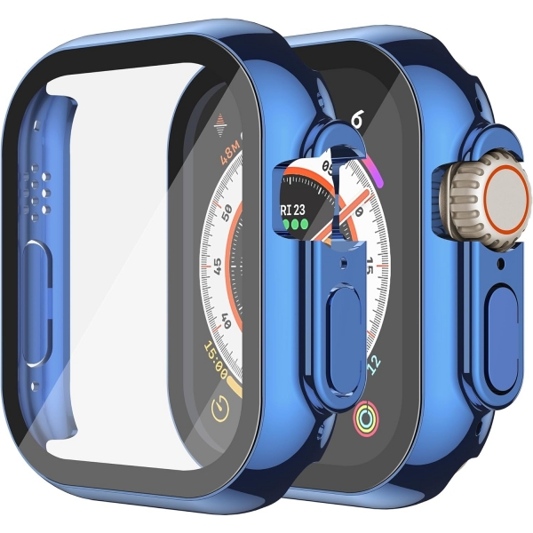 Misxi Apple Watch Ultra/2 Bumper Klf (2 Adet)(49mm)-Blue
