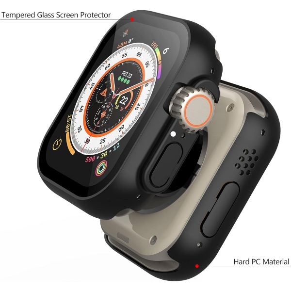 Misxi Apple Watch Ultra/2 49mm Bumper Klf -Black
