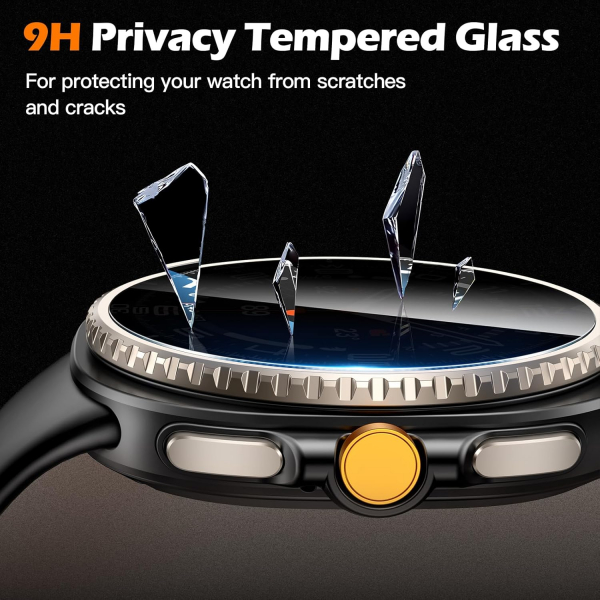 Misxi Galaxy Watch 8 46mm Privacy Ekran Koruyucu(3Adet)