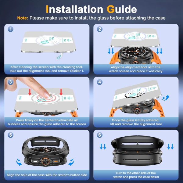 Misxi Galaxy Watch 8 44mm Bumper Klf