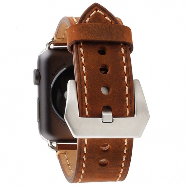 Mkeke Apple Watch Deri Kay (42mm)-Brown