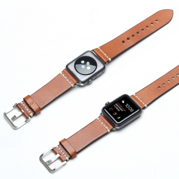 Mkeke Apple Watch Vintage Deri Kay (42mm)-Brown