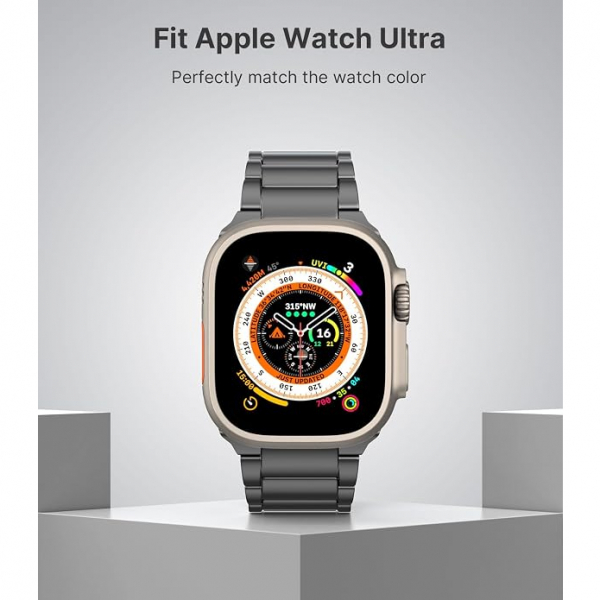 MoKo Apple Watch Ultra 3 Geli�tirilmi� Titanyum Kay�� -Gray