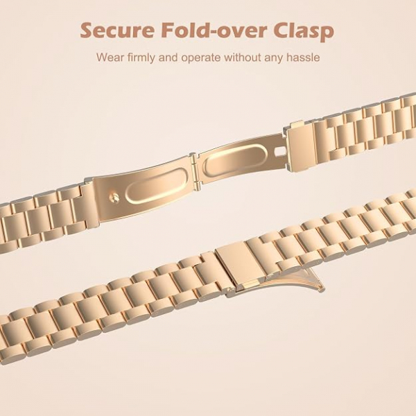MoKo Apple Watch Ultra 3 �nce Paslanmaz �elik Kay��-Rose Gold