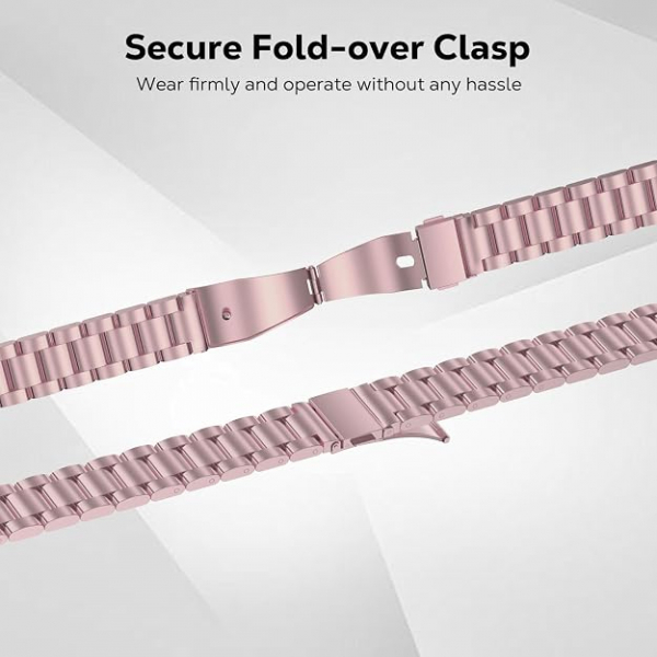 MoKo Apple Watch Ultra 3 �nce Paslanmaz �elik Kay��-Rose Pink
