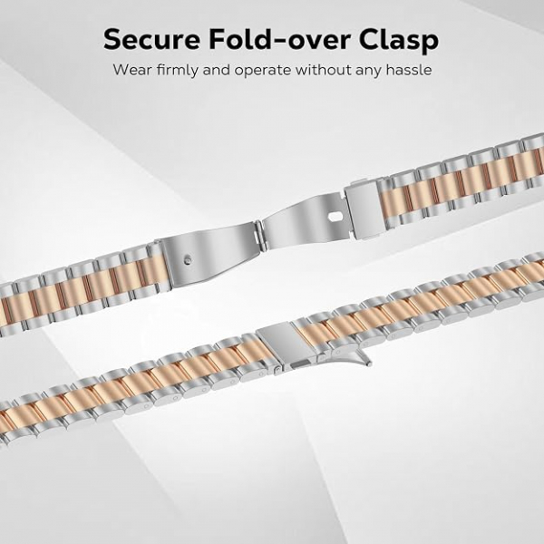 MoKo Apple Watch Ultra 3 �nce Paslanmaz �elik Kay��-Silver/Rose Gold