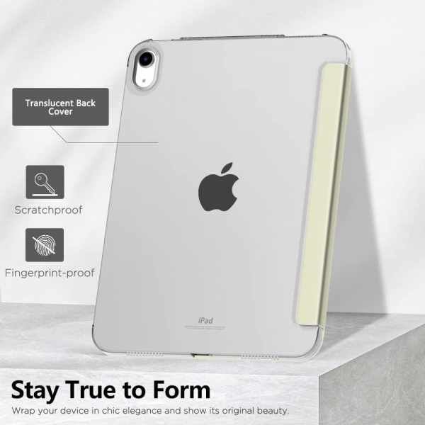 MoKo Apple iPad 10. Nesil nce Standl Klf (10.9 n)-Champagne Gold