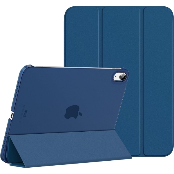 MoKo Apple iPad 10. Nesil nce Standl Klf (10.9 n)-Dark Sea Blue