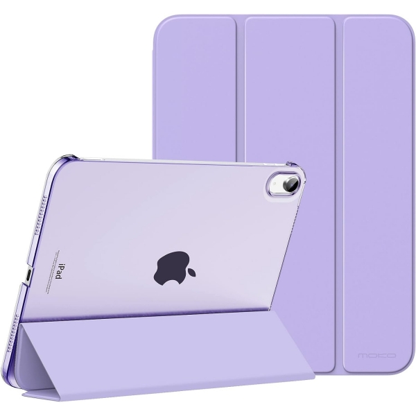 MoKo Apple iPad 10. Nesil nce Standl Klf (10.9 n)-Lilac Purple