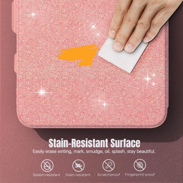 MoKo Apple iPad 10. Nesil Standl Klf (10.9 n)-Glitter Pink