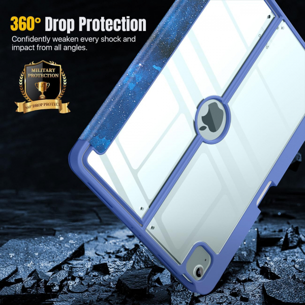 MoKo Apple iPad Air M2 Standl Klf (13 n)-Blue Starry Sky 