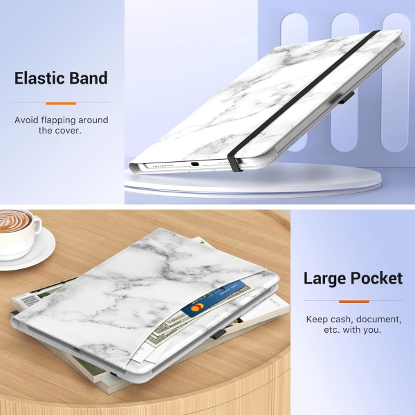 MoKo Apple iPad 10. Nesil Klf (10.9 n)-Marble White