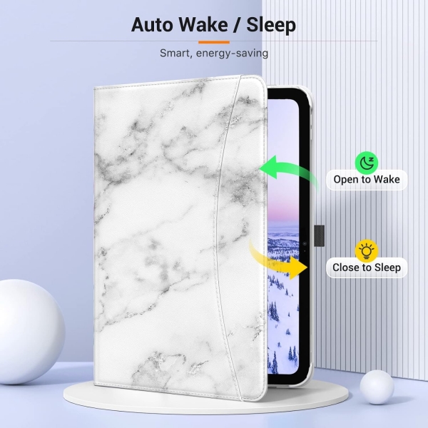 MoKo Apple iPad 10. Nesil Klf (10.9 n)-Marble White