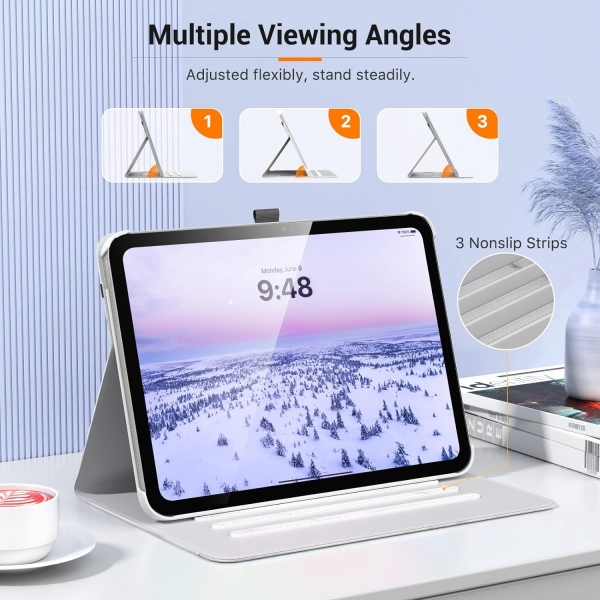 MoKo Apple iPad 10. Nesil Klf (10.9 n)-Marble White