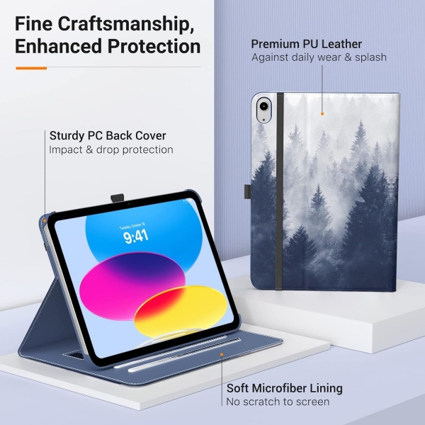 MoKo Apple iPad 10. Nesil Klf (10.9 n)-Gray Forest
