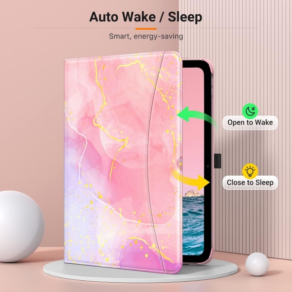 MoKo Apple iPad 10. Nesil Klf (10.9 n)-Flowing Purple/Pink