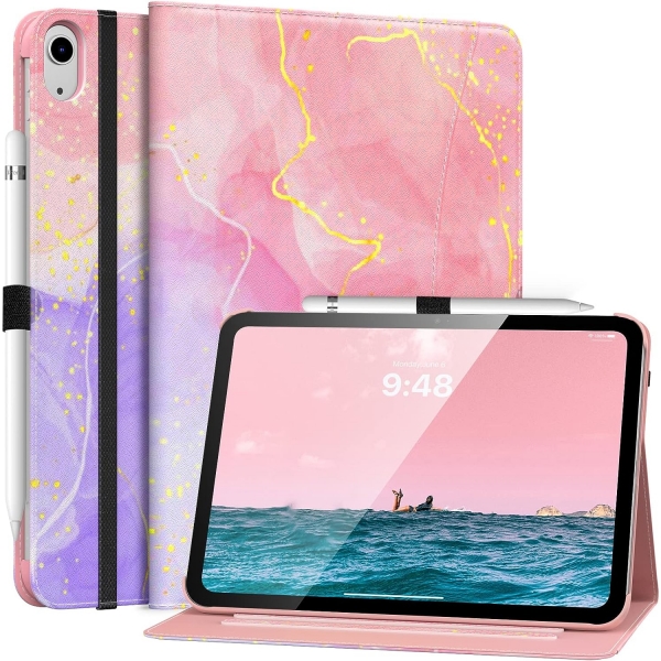 MoKo Apple iPad 10. Nesil Klf (10.9 n)-Flowing Purple/Pink