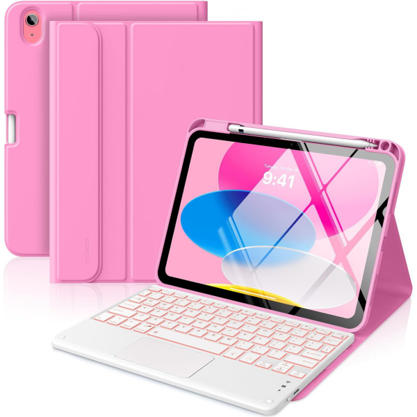 MoKo Apple iPad A16 Klavyeli K�l�f (11 in�)-Peony