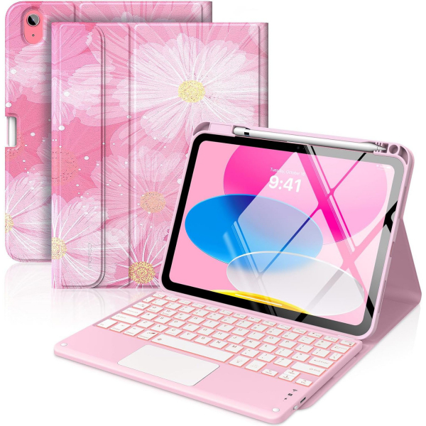MoKo Apple iPad A16 Klavyeli K�l�f (11 in�)-Coreopsis