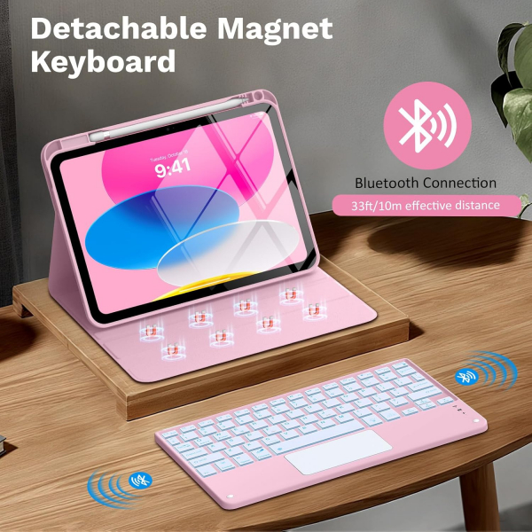 MoKo Apple iPad A16 Klavyeli K�l�f (11 in�)-Coreopsis