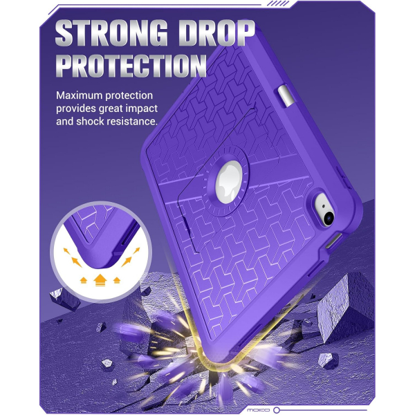 MoKo Apple iPad A16 Klf (11/10.9 in)-Dark Purple 
